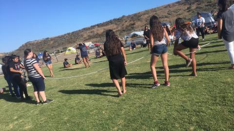 Native Youth Gathering summer camp participants enjoy group activities at San Onofre Beach earlier this month Native Youth Gathering summer camp participants enjoy group activities at San Onofre Beach earlier this month