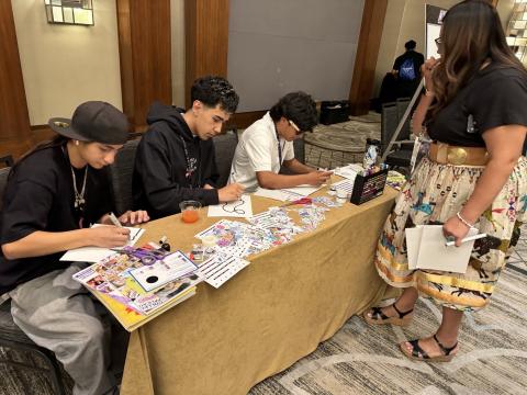 One of several sessions attended by Soboba Tribal TANF youth at this year’s AISES conference in Texas One of several sessions attended by Soboba Tribal TANF youth at this year’s AISES conference in Texas