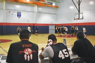 Action shot taken during Wednesday evening's men’s league finals. Action shot taken during Wednesday evening's men’s league finals.