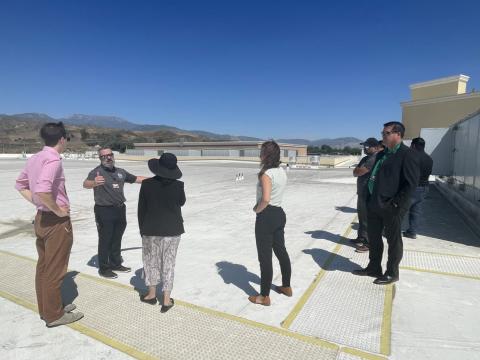 California Energy Commission staff members, from left, Taylor Marvin, Noemi Gallardo and Katrina Leni-Konig visit the latest clean energy projects implemented at the Soboba Indian Reservation California Energy Commission staff members, from left, Taylor Marvin, Noemi Gallardo and Katrina Leni-Konig visit the latest clean energy projects implemented at the Soboba Indian Reservation