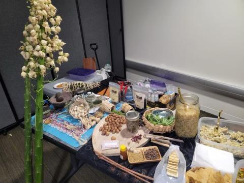 One of 10 breakout sessions offered at the 15th annual Dream the Impossible Native Youth Conference was “Traditional Native Foods” presented by Blossom Maciel, who often presents workshops at the Soboba Indian Reservation One of 10 breakout sessions offered at the 15th annual Dream the Impossible Native Youth Conference was “Traditional Native Foods” presented by Blossom Maciel, who often presents workshops at the Soboba Indian Reservation