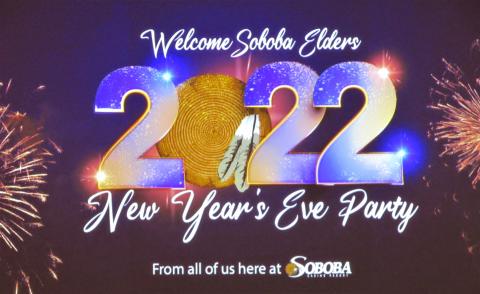 Soboba Elders were welcomed to the Soboba Casino Resort Event Center to celebrate the New Year. Photo courtesy of Soboba Band of Luiseño Indians
