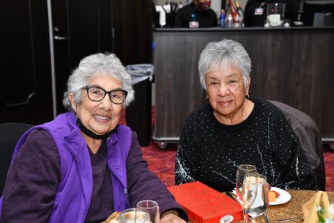 Marian Chacon, left and Rachel Miranda were among the nearly 100 guests at the New Year’s Eve party at the Soboba Casino Resort Event Center. Photo courtesy of Joan Fuller Marian Chacon, left and Rachel Miranda were among the nearly 100 guests at the New Year’s Eve party at the Soboba Casino Resort Event Center. Photo courtesy of Joan Fuller