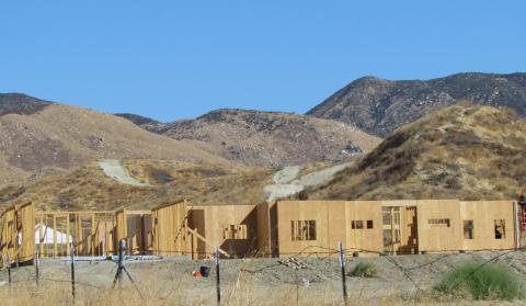 Nestled in the hills of the Soboba Reservation, a new home for Adona Salgado is currently under construction Nestled in the hills of the Soboba Reservation, a new home for Adona Salgado is currently under construction