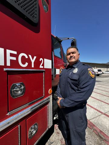 CalFire Captain Jacob Briones has spent his life on the Soboba Indian Reservation. Photo courtesy of Chloe Castillo CalFire Captain Jacob Briones has spent his life on the Soboba Indian Reservation. Photo courtesy of Chloe Castillo