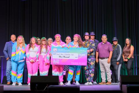 The Hemet Mom’s Adventure Club is presented with their third-place finish check from members of Soboba Tribal Council and the Soboba Foundation, June 19 The Hemet Mom’s Adventure Club is presented with their third-place finish check from members of Soboba Tribal Council and the Soboba Foundation, June 19