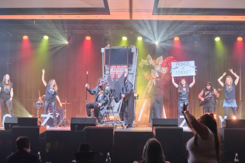 Heavy metal meets Soboba Casino Resort when the San Jacinto Education Foundation pays tribute to Black Sabbath frontman Ozzy Osbourne at the annual lip sync contest Heavy metal meets Soboba Casino Resort when the San Jacinto Education Foundation pays tribute to Black Sabbath frontman Ozzy Osbourne at the annual lip sync contest