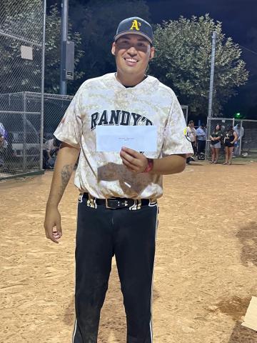 Eloy Montoya from the Pala Braves earned MVP Player of the 2022 N.I.A.A. Fastpitch Softball Tournament at Soboba Eloy Montoya from the Pala Braves earned MVP Player of the 2022 N.I.A.A. Fastpitch Softball Tournament at Soboba