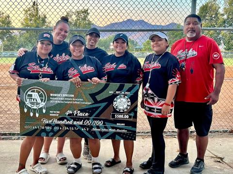 The Soboba Women’s team, one of 18 women’s teams who played their games at The Oaks, finish in fourth place. Nathan Miranda photo The Soboba Women’s team, one of 18 women’s teams who played their games at The Oaks, finish in fourth place. Nathan Miranda photo