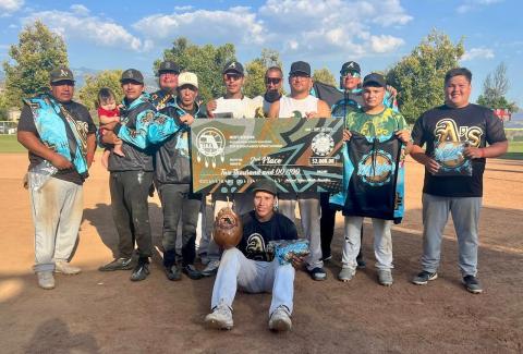 2024 NIAA tournament second-place men’s division winners are the Manderson A’s from South Dakota. Rhonda Valenzuella photo 2024 NIAA tournament second-place men’s division winners are the Manderson A’s from South Dakota. Rhonda Valenzuella photo