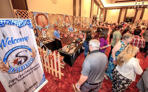 Crowds enjoy a variety of tasty food and thirst-quenching beverage selections at the Soboba Casino Resort Oktoberfest and Beer Garden in 2022 Crowds enjoy a variety of tasty food and thirst-quenching beverage selections at the Soboba Casino Resort Oktoberfest and Beer Garden in 2022