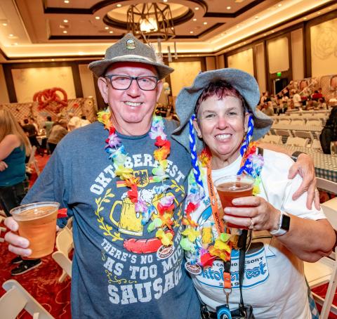 Guests get into the Oktoberfest spirit at last year’s event Guests get into the Oktoberfest spirit at last year’s event