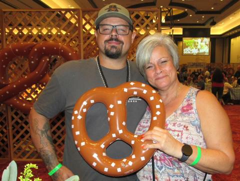 Joseph Corey, left, and his mom Kim Corey use Soboba’s Oktoberfest as an early celebration for Joseph’s upcoming birthday Joseph Corey, left, and his mom Kim Corey use Soboba’s Oktoberfest as an early celebration for Joseph’s upcoming birthday