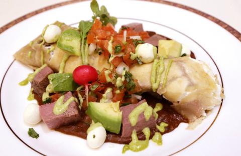 Soboba Casino Resort opening its new restaurant Canyons with this dish Smonked Venison and Goat Cheese Enchilada at Soboba Casino Resort In San Jacinto Wednesday, April 24, 2019. (Photo by Frank Bellino, Contributing Photographer)  Soboba Casino Resort opening its new restaurant Canyons with this dish Smonked Venison and Goat Cheese Enchilada at Soboba Casino Resort In San Jacinto Wednesday, April 24, 2019. (Photo by Frank Bellino, Contributing Photographer)