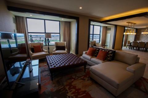 One of the spacious the 6th floor suites in the Soboba Casino Resort as construction is almost complete in San Jacinto on Tuesday, February 12, 2019. (Photo by Terry Pierson, The Press-Enterprise/SCNG)  One of the spacious the 6th floor suites in the Soboba Casino Resort as construction is almost complete in San Jacinto on Tuesday, February 12, 2019. (Photo by Terry Pierson, The Press-Enterprise/SCNG)