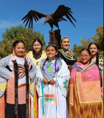 Su’la Arviso, center, with fellow dancers and instructor Tekla Diaz at a pre-pandemic exhibition at Mt. San Jacinto College. Dancers, ranging in age from elementary school through high school, participated in school exhibitions throughout San Jacinto Unified School District Su’la Arviso, center, with fellow dancers and instructor Tekla Diaz at a pre-pandemic exhibition at Mt. San Jacinto College. Dancers, ranging in age from elementary school through high school, participated in school exhibitions throughout San Jacinto Unified School District