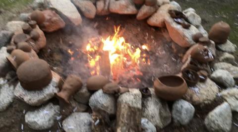 Clay pots made by participants in the Soboba Tribal TANF program were preheated at The Oaks during the final class of the three-part cultural education and preservation series led by Tony Soares. Photo courtesy of Tony Soares. Clay pots made by participants in the Soboba Tribal TANF program were preheated at The Oaks during the final class of the three-part cultural education and preservation series led by Tony Soares. Photo courtesy of Tony Soares.