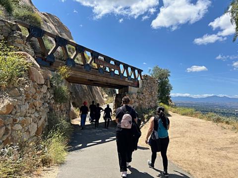 Soboba Tribal TANF members hike the Mt. Rubidoux trail in Riverside, May 5 Soboba Tribal TANF members hike the Mt. Rubidoux trail in Riverside, May 5