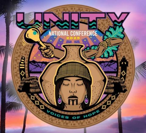 This year’s logo for the 2025 UNITY National Conference was inspired by a 15-year-old contest winner’s concept This year’s logo for the 2025 UNITY National Conference was inspired by a 15-year-old contest winner’s concept