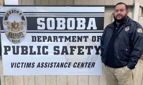 Isrreal Zagarnaga is the Victims Services Coordinator and Investigator at the Soboba Department of Public Safety new Victims Assistance Center, which opened in January Isrreal Zagarnaga is the Victims Services Coordinator and Investigator at the Soboba Department of Public Safety new Victims Assistance Center, which opened in January