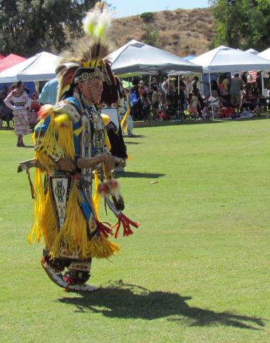 Grass Dancer Peter Joe Olney participated in the 23rd annual Soboba Inter-Tribal Pow Wow on Sept. 21. He has been dancing competitively for more than 50 years. Grass Dancer Peter Joe Olney participated in the 23rd annual Soboba Inter-Tribal Pow Wow on Sept. 21. He has been dancing competitively for more than 50 years.