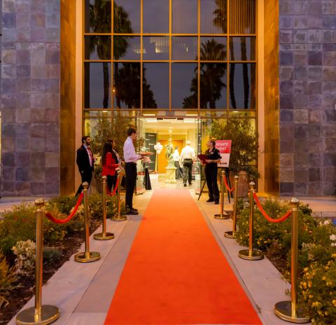 A red carpet greets guests to the formal grand opening of Soboba’s Legacy Bank A red carpet greets guests to the formal grand opening of Soboba’s Legacy Bank