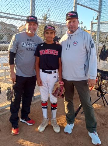Ete’tish Arviso with two of his coaches, Rene Escobar and Scott Reed, at the 12U baseball tournament held in Cooperstown Ete’tish Arviso with two of his coaches, Rene Escobar and Scott Reed, at the 12U baseball tournament held in Cooperstown