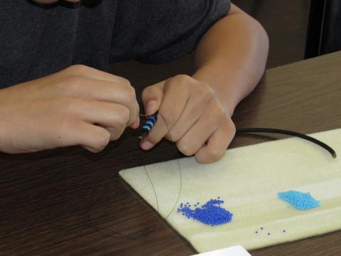 A beading workshop hosted by Soboba Tribal TANF attracted about 20 teens on Jan. 21 A beading workshop hosted by Soboba Tribal TANF attracted about 20 teens on Jan. 21