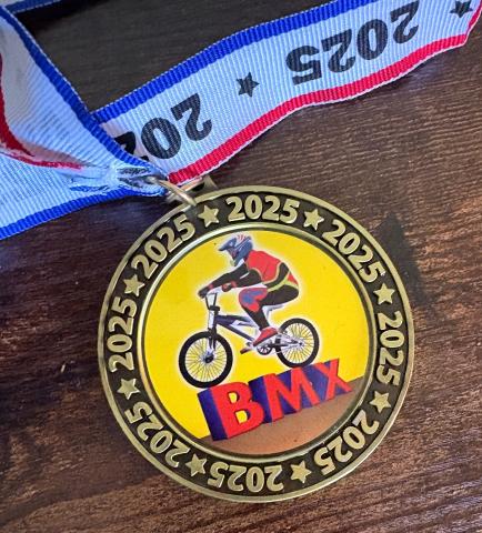 Participation medals are provided to those who completed the city bike ride hosted by the Soboba Bike Crew and Boxing for Christ in San Jacinto. Photo courtesy of the Soboba Band of Luiseño Indians Participation medals are provided to those who completed the city bike ride hosted by the Soboba Bike Crew and Boxing for Christ in San Jacinto. Photo courtesy of the Soboba Band of Luiseño Indians