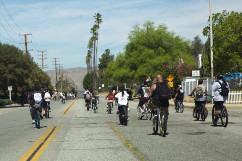 About 100 riders make their way through the streets of Hemet and San Jacinto for the third annual Ride the Valley Together bike run, March 21 About 100 riders make their way through the streets of Hemet and San Jacinto for the third annual Ride the Valley Together bike run, March 21