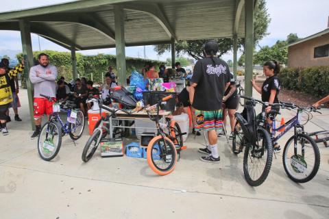 Brand new bikes were among the many free raffle prizes donated for the city bike ride event in San Jacinto, June 14. Photo courtesy of Mario Sevilla/Sevilla Portrait Studio Brand new bikes were among the many free raffle prizes donated for the city bike ride event in San Jacinto, June 14. Photo courtesy of Mario Sevilla/Sevilla Portrait Studio