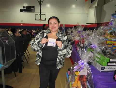 The second bingo game winner is Amber Medrano, who went on to win a tiebreaking fruit roll-up challenge to be rewarded with $250 The second bingo game winner is Amber Medrano, who went on to win a tiebreaking fruit roll-up challenge to be rewarded with $250