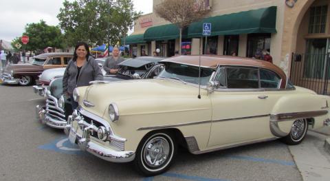 Inland Empire Originals car club members Brenda Ramirez, left and Jamie Wye show their classic vehicles at the San Jacinto Cinco de Mayo celebration on May 6 Inland Empire Originals car club members Brenda Ramirez, left and Jamie Wye show their classic vehicles at the San Jacinto Cinco de Mayo celebration on May 6