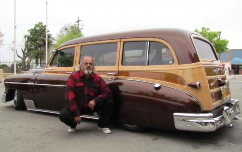 Felipe Ruvalcaba displayed his 1950 Chevy Tin Woody Wagon alongside other Inland Empire Originals car club vehicles at the recent San Jacinto Cinco de Mayo celebration Felipe Ruvalcaba displayed his 1950 Chevy Tin Woody Wagon alongside other Inland Empire Originals car club vehicles at the recent San Jacinto Cinco de Mayo celebration