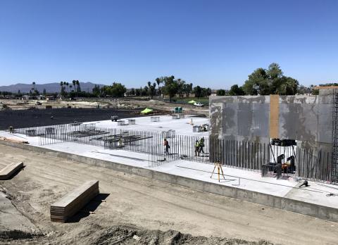 Foundations are being poured and walls being built at the casino replacement project site at Soboba Road and Lake Park Drive Foundations are being poured and walls being built at the casino replacement project site at Soboba Road and Lake Park Drive