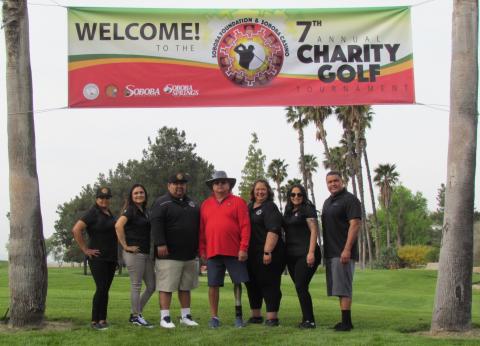 Soboba Foundation members before the start of the first day of the Soboba Charity Golf Tournament on March 27 Soboba Foundation members before the start of the first day of the Soboba Charity Golf Tournament on March 27
