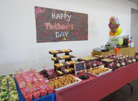 A wide variety of goodies are on display at the Soboba Tribal Preschool Mother’s Day brunch, May 9 A wide variety of goodies are on display at the Soboba Tribal Preschool Mother’s Day brunch, May 9