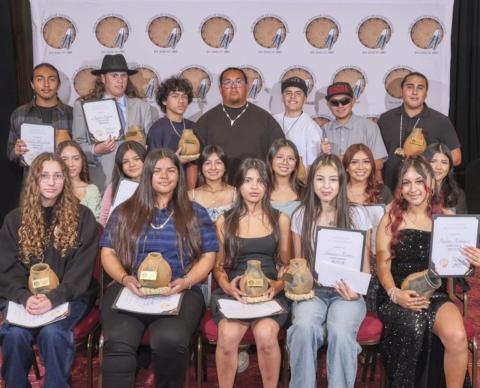 Superior Achievement students in the Gold category are gifted with a certificate, olla and a cash envelope Superior Achievement students in the Gold category are gifted with a certificate, olla and a cash envelope