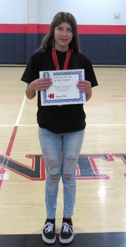 Eighth grader Avasily Temanxwanvish is the only student at Noli Indian School to have perfect attendance the entire first semester Eighth grader Avasily Temanxwanvish is the only student at Noli Indian School to have perfect attendance the entire first semester