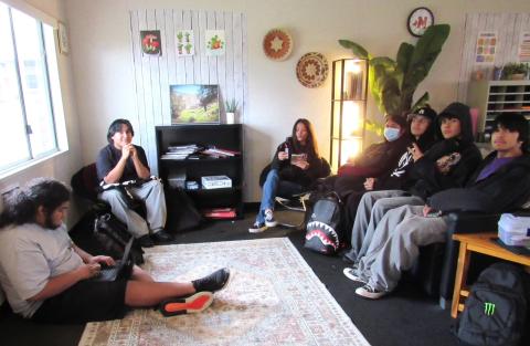 Noli high school students gather and relax at the Wellness Center during their lunch period, Feb. 19 Noli high school students gather and relax at the Wellness Center during their lunch period, Feb. 19