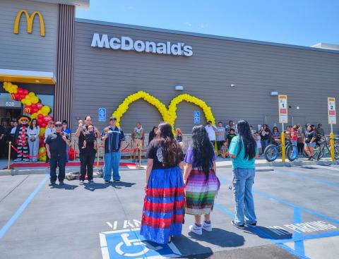Bird singers and dancers added to the opening day for the newest San Jacinto McDonald’s at Soboba’s Crossroads business park, June 23 Bird singers and dancers added to the opening day for the newest San Jacinto McDonald’s at Soboba’s Crossroads business park, June 23