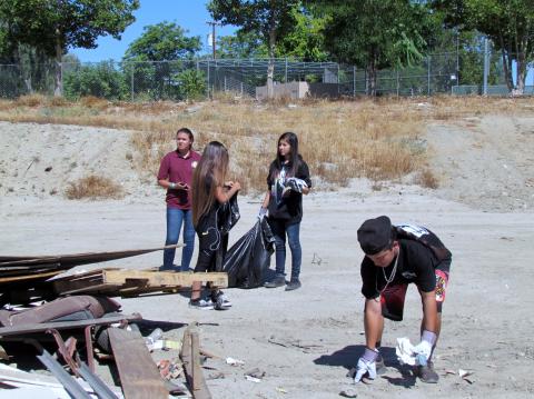 Soboba TANF Summer Youth Academy program volunteers made a difference during the annual community cleanup day at the Soboba reservation. Among the dozen youth who helped out were Asona Arres, Sica Rivera, Ciara Ramos and Jeremiah Ramos Soboba TANF Summer Youth Academy program volunteers made a difference during the annual community cleanup day at the Soboba reservation. Among the dozen youth who helped out were Asona Arres, Sica Rivera, Ciara Ramos and Jeremiah Ramos