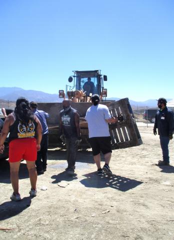 Volunteers helped members of the Soboba Tribal Environmental Department sort through and dispose of items that were collected during the department’s annual Community Cleanup Day at the Soboba Indian Reservation on July 16 Volunteers helped members of the Soboba Tribal Environmental Department sort through and dispose of items that were collected during the department’s annual Community Cleanup Day at the Soboba Indian Reservation on July 16