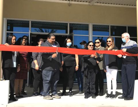 A ribbon cutting ceremony on March 3 marks the opening of the new Soboba Indian Health Clinic. Soboba Tribal Council Chairman Isaiah Vivanco and Riverside-San Bernardino County Indian Health Inc. Board President Sherri Salgado both do the honors of cutting the ribbon A ribbon cutting ceremony on March 3 marks the opening of the new Soboba Indian Health Clinic. Soboba Tribal Council Chairman Isaiah Vivanco and Riverside-San Bernardino County Indian Health Inc. Board President Sherri Salgado both do the honors of cutting the ribbon