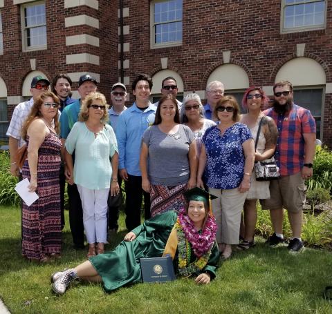 Shayne Knutzen celebrated her graduation from University of Oregon with family and friends Shayne Knutzen celebrated her graduation from University of Oregon with family and friends