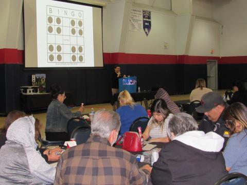 Soboba tribal members enjoyed a night of bingo part of a social gathering for “Bringing Our People Together” at the sports complex gymnasium on March 9 Soboba tribal members enjoyed a night of bingo part of a social gathering for “Bringing Our People Together” at the sports complex gymnasium on March 9