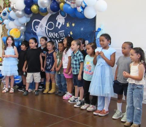 The Kindergarten class, set to graduate June 2, are excited to sing the song they learned in the Luiseño language The Kindergarten class, set to graduate June 2, are excited to sing the song they learned in the Luiseño language