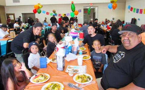 Soboba Tribal Council Chairman Isaiah Vivanco, right, with his son, sons-in-law and some of his grandchildren attend the Father’s Day event Soboba Tribal Council Chairman Isaiah Vivanco, right, with his son, sons-in-law and some of his grandchildren attend the Father’s Day event