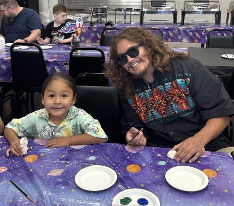 Preschooler Kavikvish Medina with dad Junior Medina at the Father’s Day celebration Preschooler Kavikvish Medina with dad Junior Medina at the Father’s Day celebration
