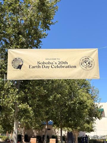 About 740 visitors are welcomed to the Soboba Sports Complex outdoor space to enjoy Soboba’s 20th Earth Day Celebration, April 23 About 740 visitors are welcomed to the Soboba Sports Complex outdoor space to enjoy Soboba’s 20th Earth Day Celebration, April 23